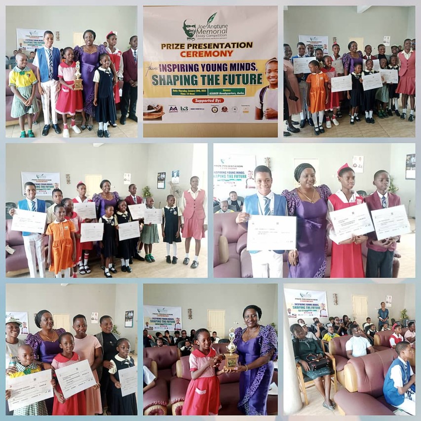 Winners of Maiden Joe Ananute Memorial Essay Competition Receive Prizes in Awka