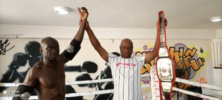 Ebenator Welcomes Emeadi, the African Light Heavyweight Champion in Grand Style