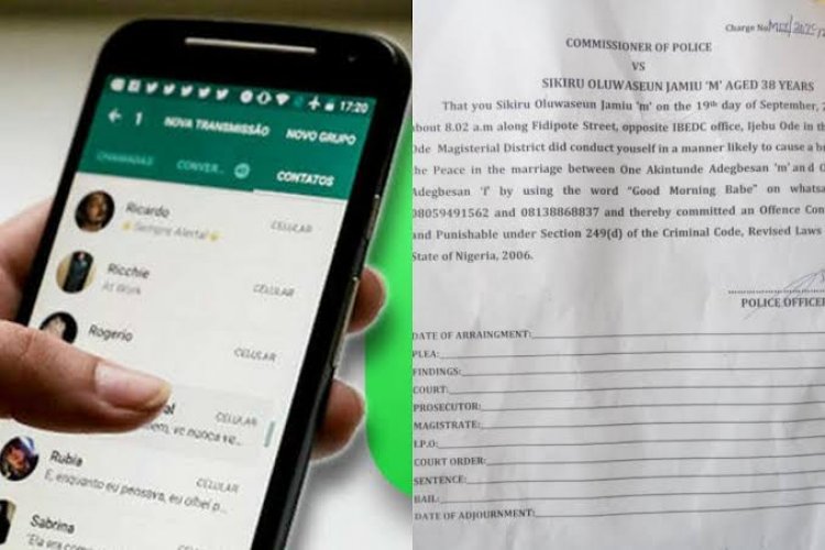 Man Arrested for Calling Married Woman ‘Babe’ on WhatsApp