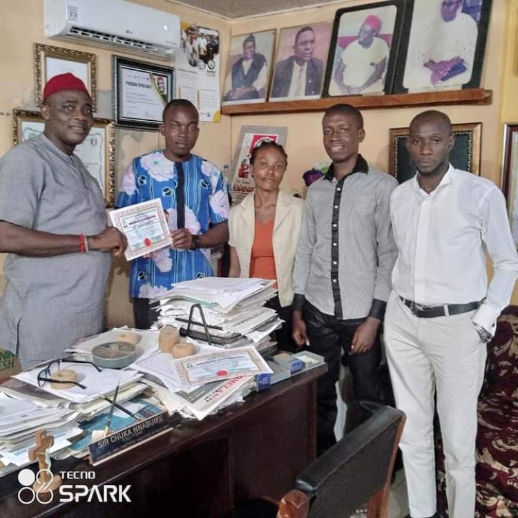 Anambra Young Writers Visit ANPC, Present Certificate of Appreciation